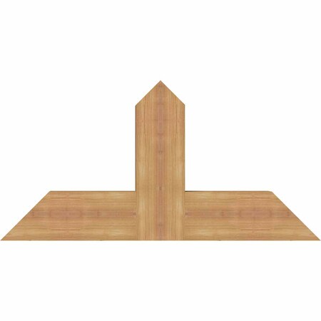 Ekena Millwork Portland Timber Gable Bracket, Western Red Cedar, 36"W x 18"H x 3 1/2"D x 5 1/2"F, 12/12 Pitch GBW036X18X0406POR00SWR